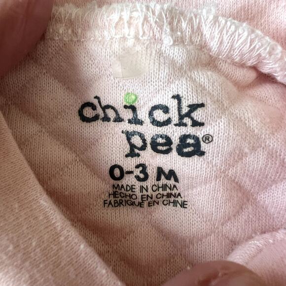 Chick Pea Sleepwear Baby 0-3 Month Pink Quilted Llama Love Soft Girl Winter Fall - Picture 3 of 4